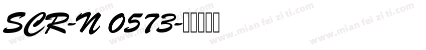 SCR-N 0573字体转换